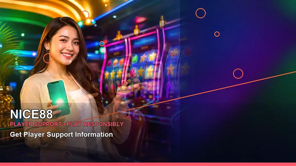 Adult Filipina casino host featured in a close-up reels casino scene for NICE88 players