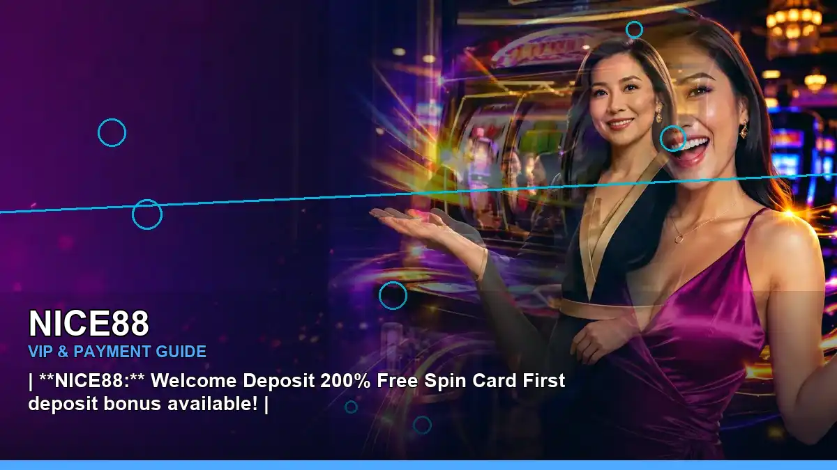 NICE88 mobile casino first-deposit rewards presented for convenient play on supported devices